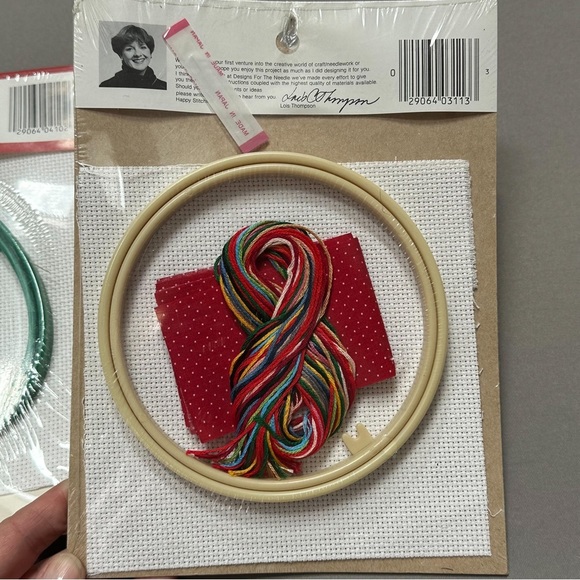 Cross Stitch needlepoint bundle of two Christmas projects. Everything included! - Picture 8 of 8